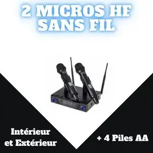 2 Micros Sans Fil HF