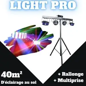 Éclairage‑PRO 40 m² pour Piste de Danse