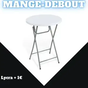 Mange-debout Ø80xH110cm