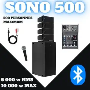 Location de sonorisation pour 500 personnes, système audio professionnel pour grands événements