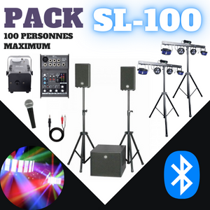 Location pack complet 100 personnes