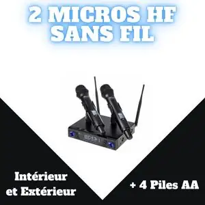 Location de double micros sans fil HF en Haute-Savoie