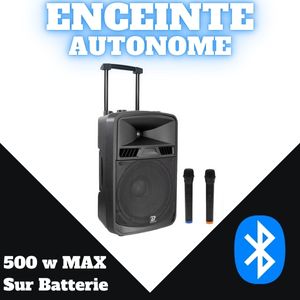 location d'une enceinte sur batterie en haute-savoie avec 2 micros HF sans fil