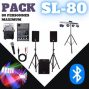 Location pack sono et éclairage pas chere 80 personnes
